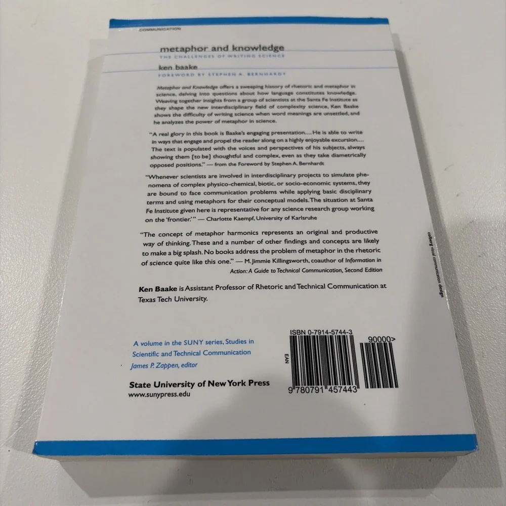 Metaphor and Knowledge Ken Baake Writing Science Rhetoric Paperback Book